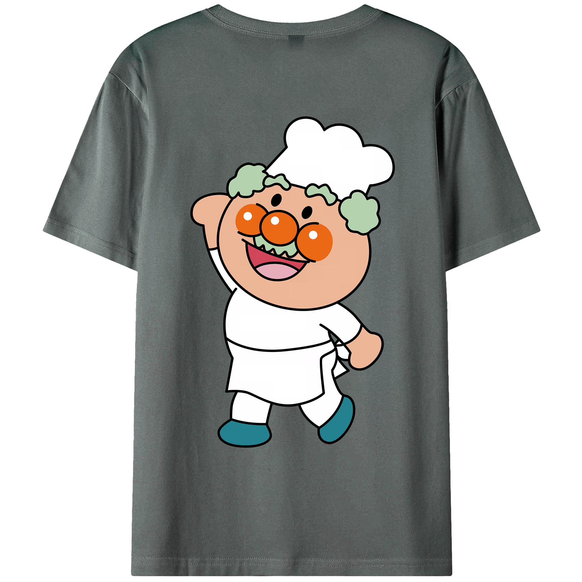 （画像用） アンパンマン Anpanman 綿100％ メンズ半袖Tシャツ（バックプリント） 通気性